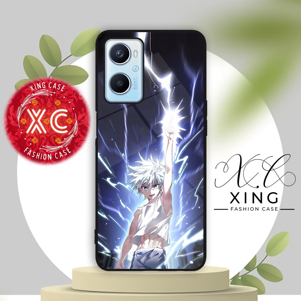 |AN20|CASE GLOSSY OPPO A96 A76 A36 4G KILAU EFEK KACA | CASE HAPE MOTIF KILLUA ZOLDYCK ANIME HUNTER 