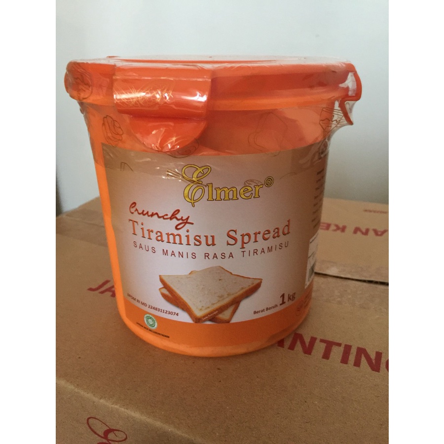 

Elmer Crunchy Tiramisu Spread 1 kg Saus Manis Rasa Tiramisu