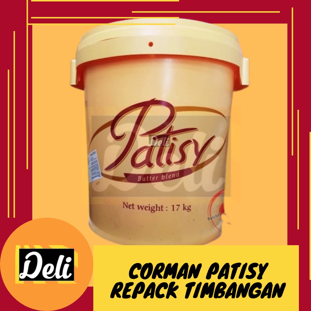 Corman Patisy Butter Mentega Repack Timbangan 250gr