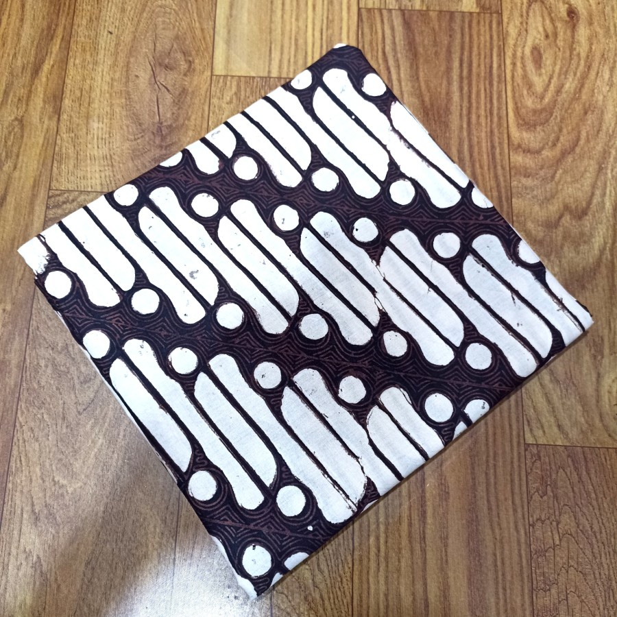 Kain Jarik Batik Cap Lereng Latar Putih Wanita Bahan Katun Halus Premium Jogja Solo
