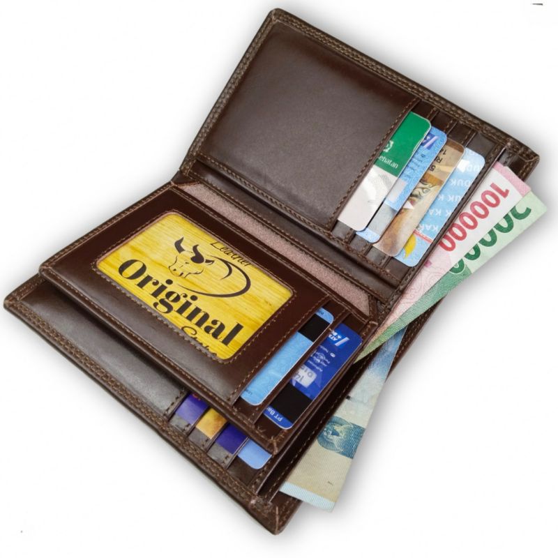 Dompet 100% Full Kulit Asli Luar Dalam Full up Model 3/4