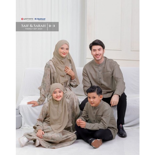 FAMILY SET 2023 BY YASMEERA & EL-RASHEED KOKO SAIF / KOKO SAIF ANAK / GAMIS SARAH / GAMIS SARAH ANAK