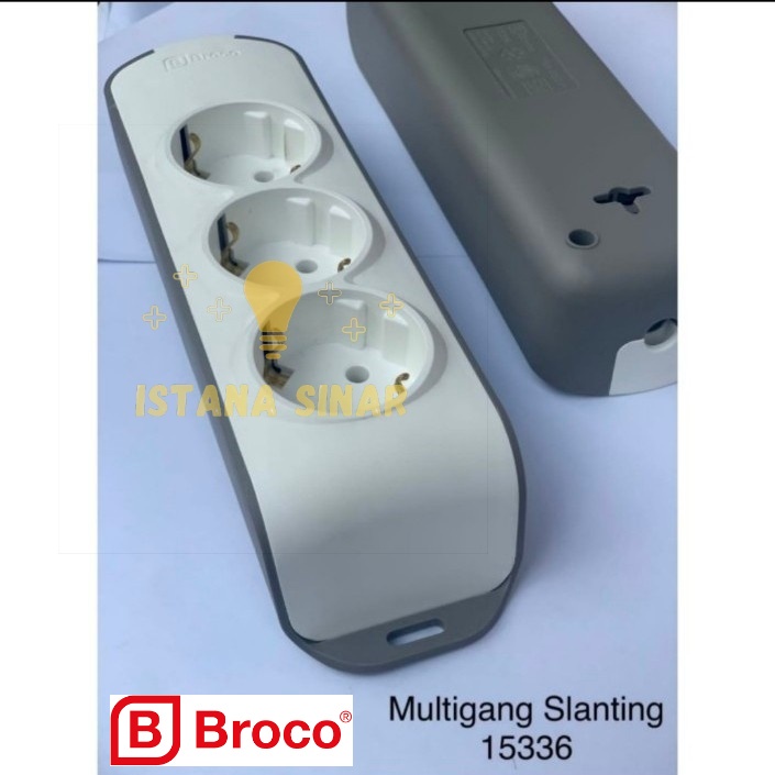 STOP KONTAK BROCO 3 4 5 6 LUBANG / TERMINAL / COLOKAN LISTRIK SLANTING