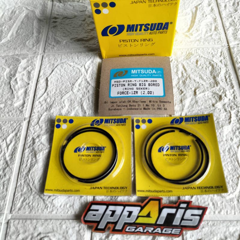 Ring Piston OS 200 Ring Seker Oversize 2,00 FIZR F1ZR FORCE Original Mitsuda