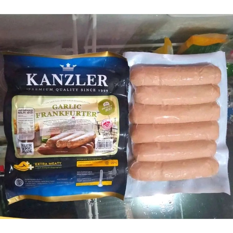 

Kanzler Sosis Garlic Frankfurter 300gr