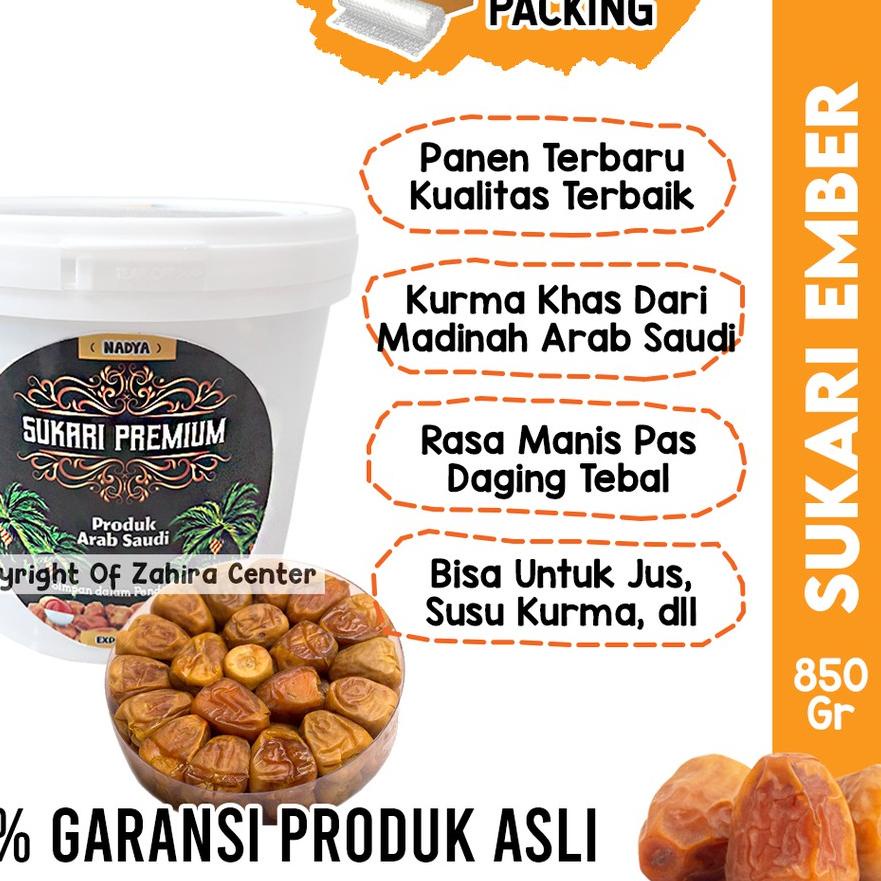 

♖ Kurma Sukari Ember 850gr Sukkari Timba Sukari Al Qaseem Al Qosim Al Qassim Original Premium Grade A ♜