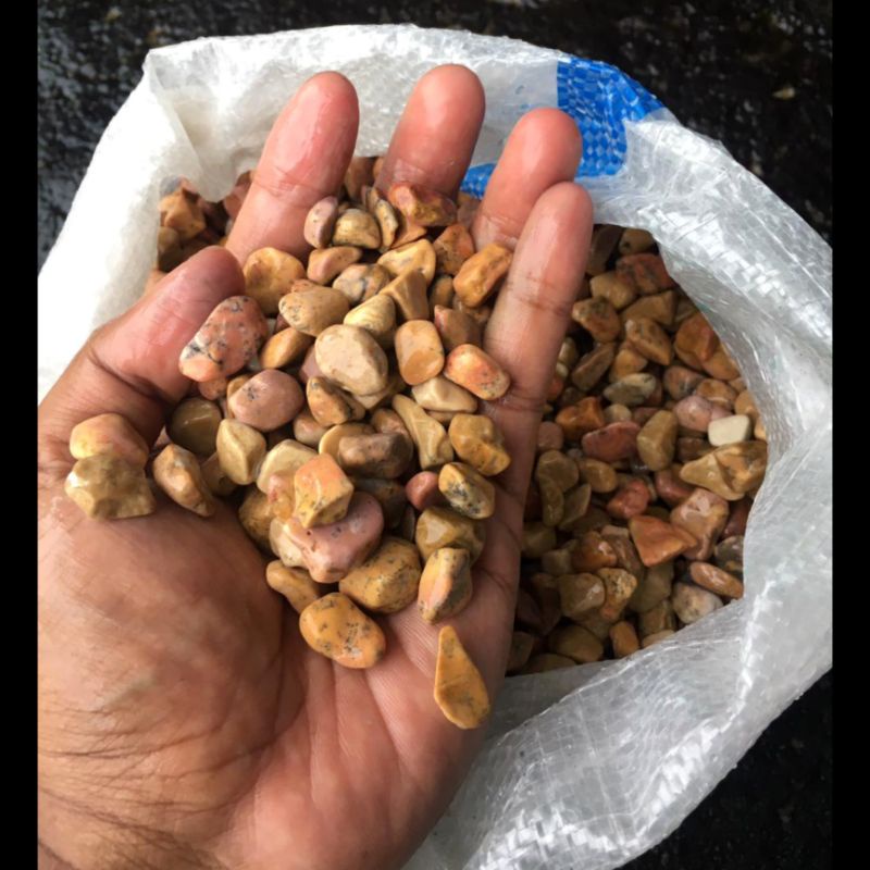 batu kerikil merah aquarium taman batu alam 1 kg