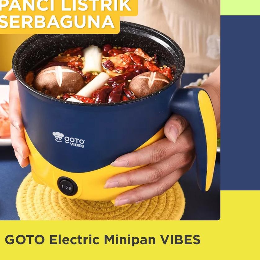 ✵ Goto Vibes Electric Pan Panci Listrik Elektrik Serbaguna Multifungsi ✾