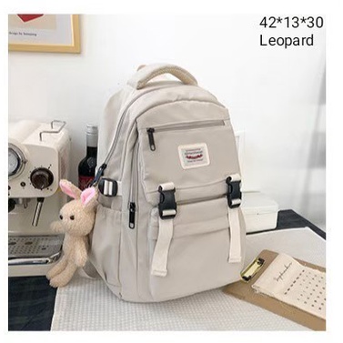 Tas Ransel Anak Sekolah Perempuan Sd Smp Sma Motif Sijiniao Xuxian Polos Kasual