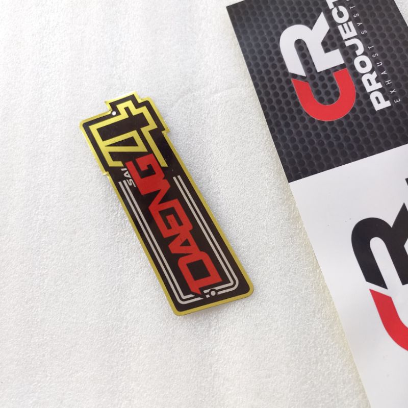 Emblem knalpot racing merk DAENG4 material Aluminium