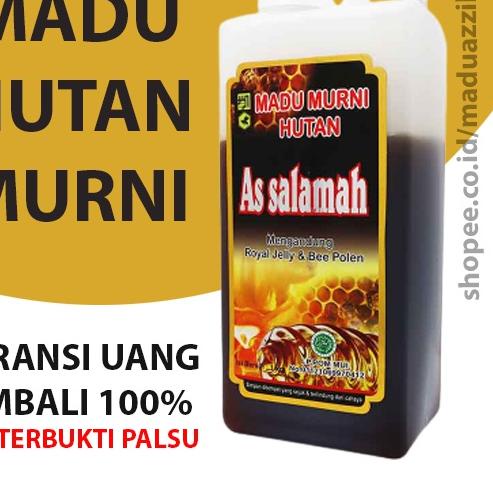 

❀ Assalamah Hutan Murni Asli Asalamah diperkaya Royal Jelly dan Bee Pollen 500gr 1kg ✈