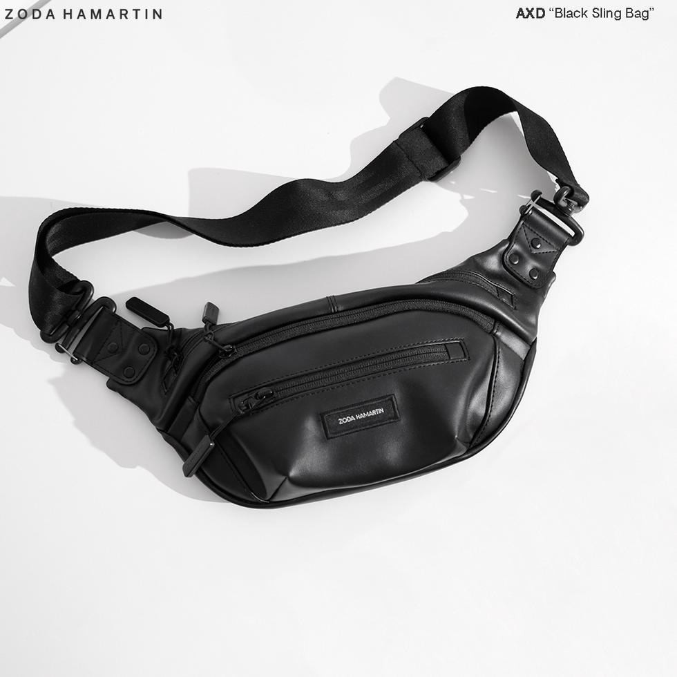 HARGA SPESIAL Zoda Hamartin Tas Selempang Pria AXD "Black Slingbag"