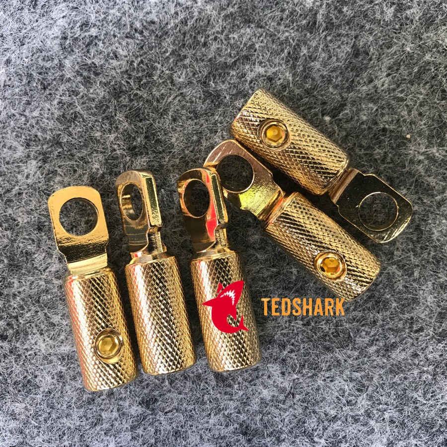TENSFOX AUDIO TERMINAL KABEL - 8GA GOLD PLATED 8 GA SKUN