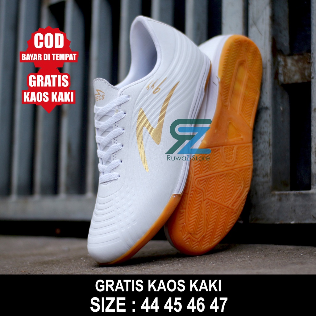 005558 (Bayar Di Tempat) SEPATU FUTSAL JUMBO PRIA LIGHTSPEED INFINITY HITAM SEPATU OLAHRAGA FUTSAL UKURAN JUMBO BIG SIZE MURAH