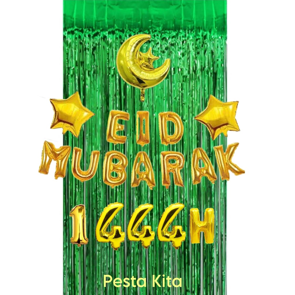 PAKET DEKORASI HIASAN IDUL FITRI 1444H / DECORASI EID MUBARAK 1444H