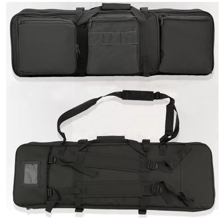 Tas airsoftgun senapan laras panjang busa tebal tas senapan 2 kompartemen