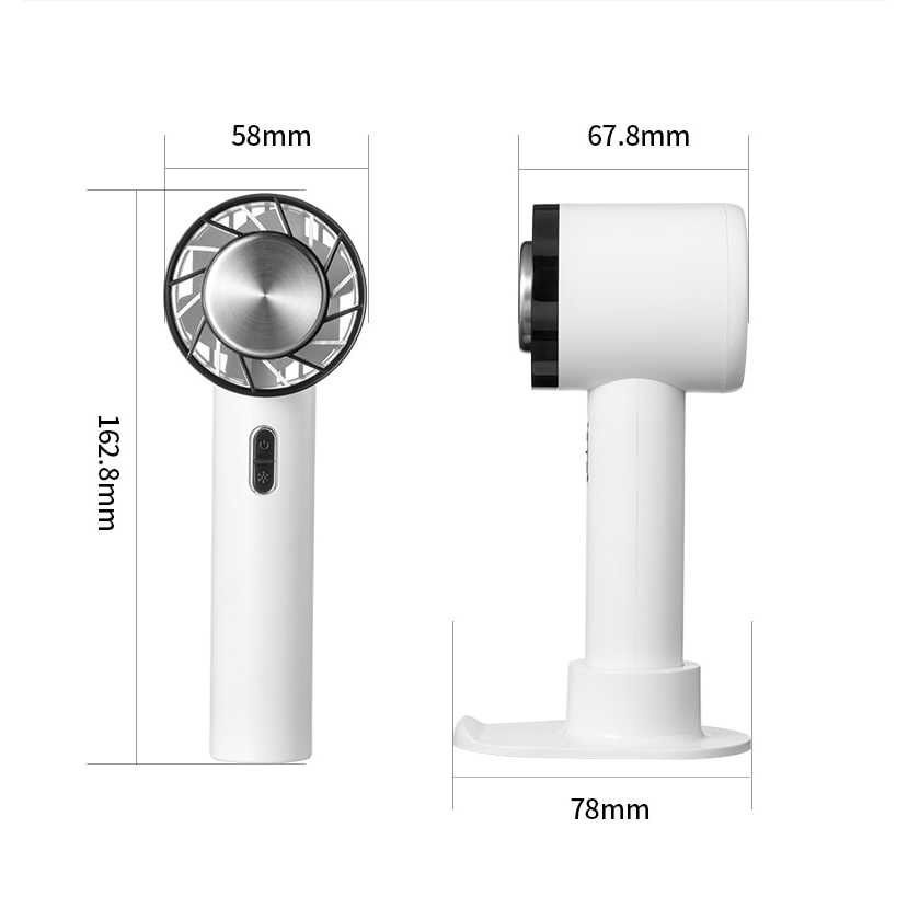 Kipas Mini Portable Kompres Kipas Angin Mini Portable Usb Diri Dingin Handheld Fan with Stand 10W