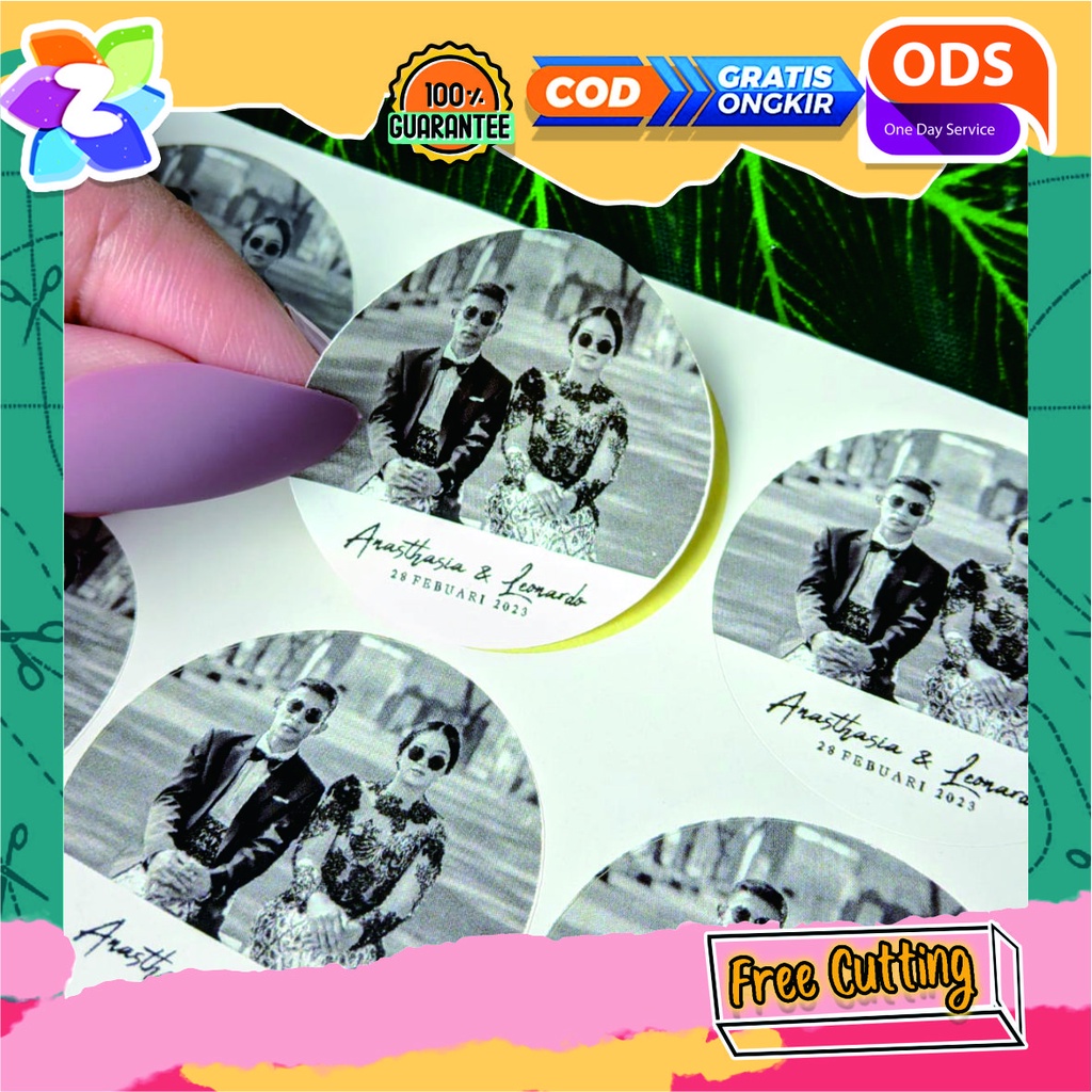 

Cetak Sticker Label Bulat Wedding Stiker Pernikahan Souvenir Nikah