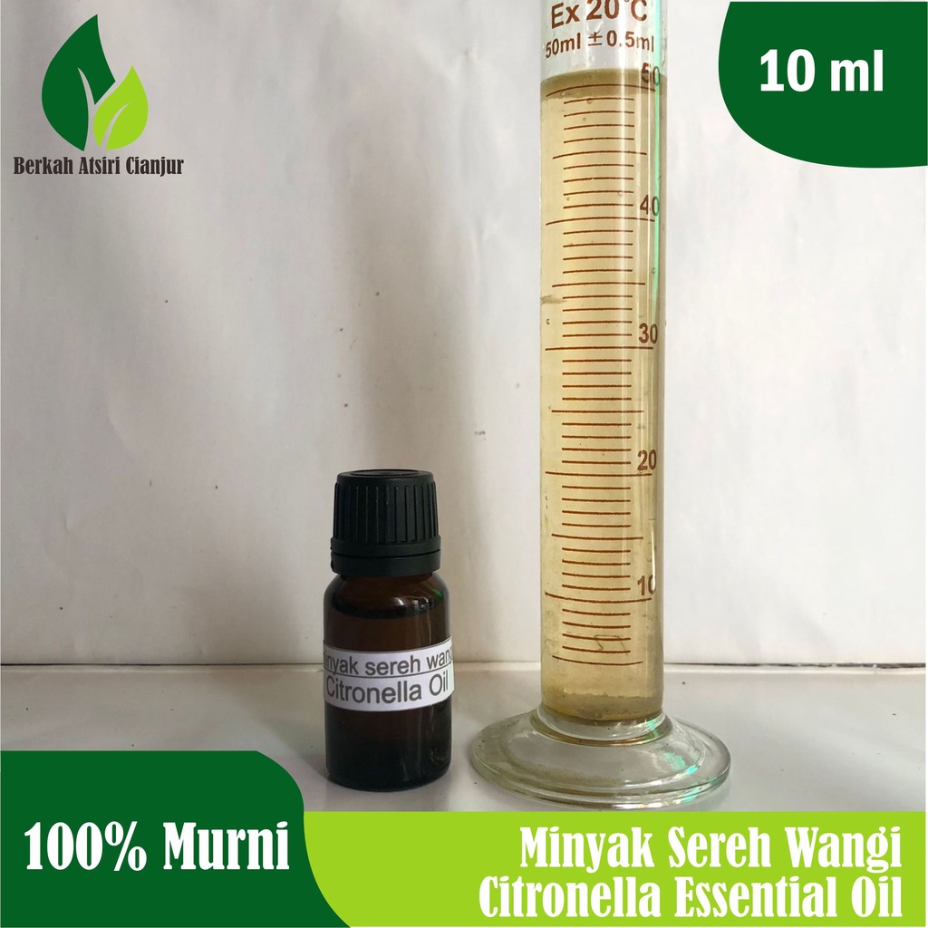 10ml minyak atsiri sereh wangi murni 100% citronella pure essential oil 100% aromatherapy diffuser