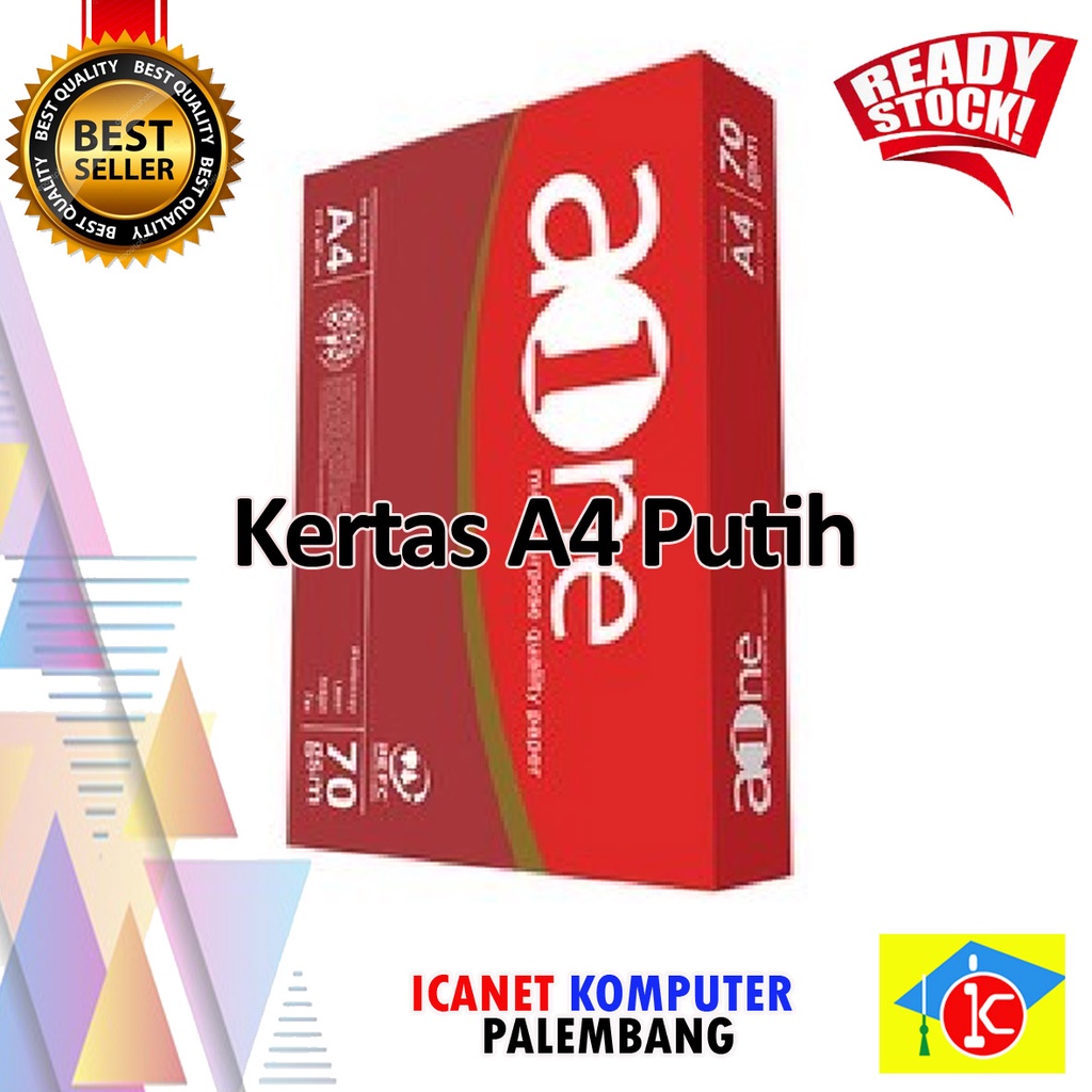 

kertas A4 - F4 / HVS ukuran 75 gsm per rim (isi 500 lmbr)