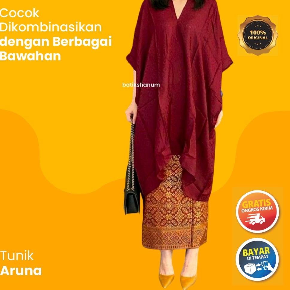 CHEKOUT TUNIK ARUNA / TUNIK BATIK / TUNIK VISCOS WARNA (HANYA ATASAN SAJA)