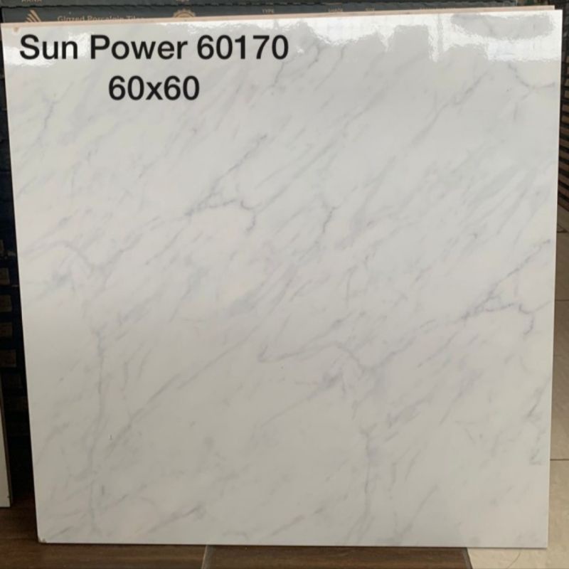 Granit Lantai 60x60 Sun Power 60170 B Lilac Bianca Glossy