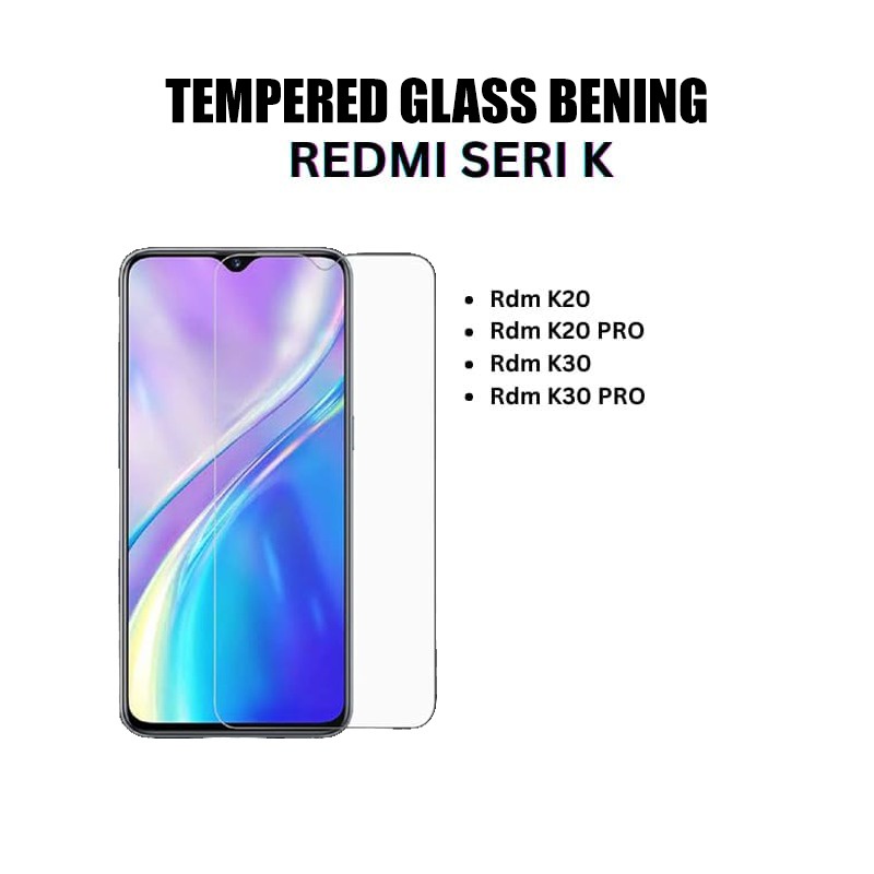 TEMPERED GLASS  ANTIGORES KACA bening KOMPATIBEL XIAOMI REDMI K20/K20 PRO/K30/K30 PRO