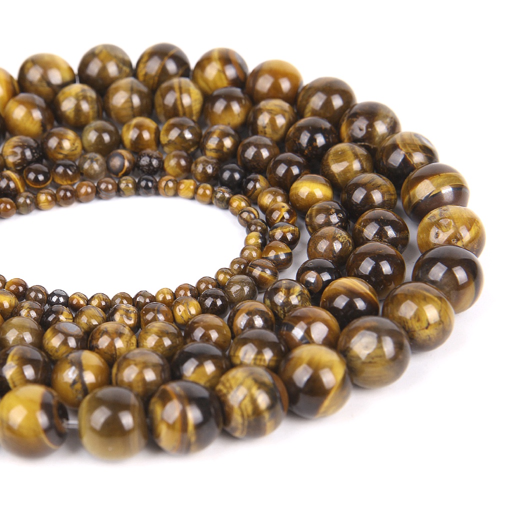 Butir Batu Brown Tiger Eye 8mm