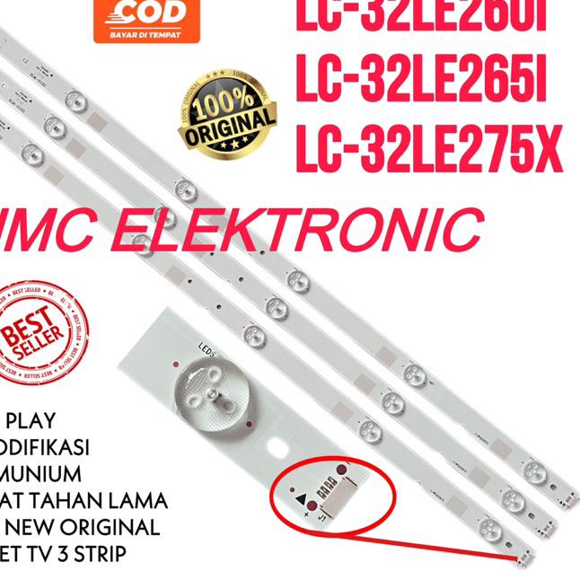 ✱ BACKLIGHT TV LED SHA32 INC LC32LE260I LC32LE265I LC32LE375X LC-32LE260i 32LE265i 32LE375i LC32LE26