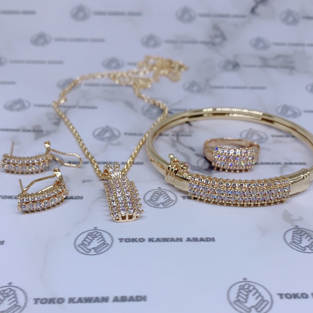 Kalung Set Gelang Bangle Peremata Baris *24