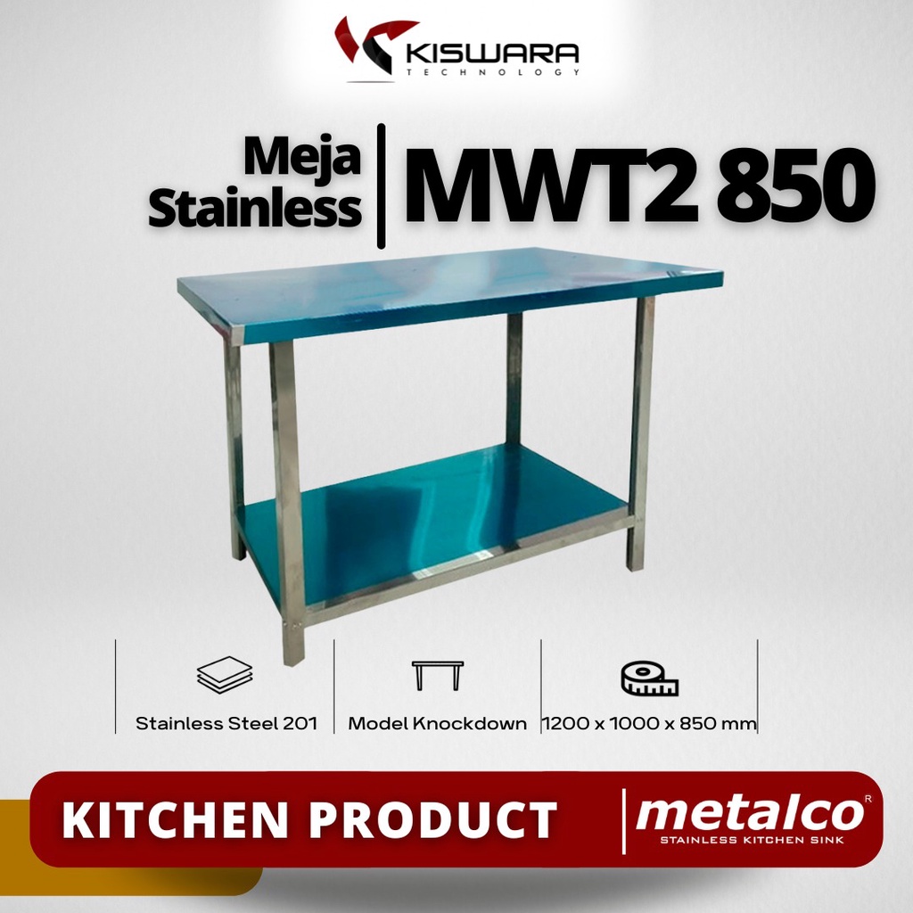 Meja Stainless Steel Metalco MWT2 [850]