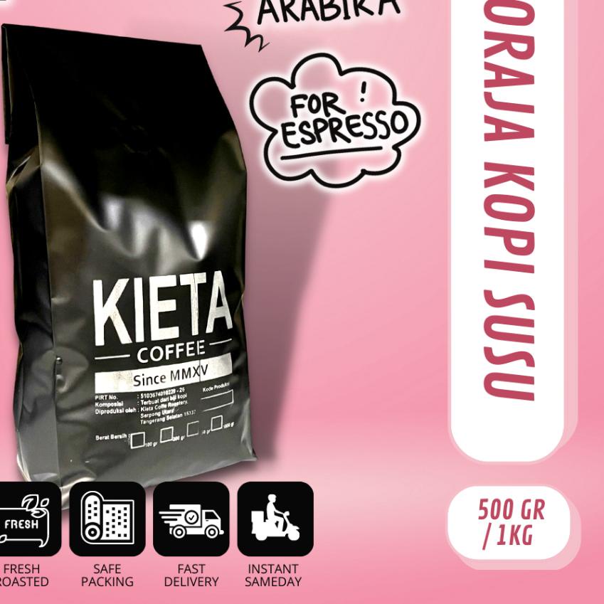 

۝ Biji Kopi Arabika Toraja Sapan untuk Kopi Susu / Espresso Blend 1kg ☃