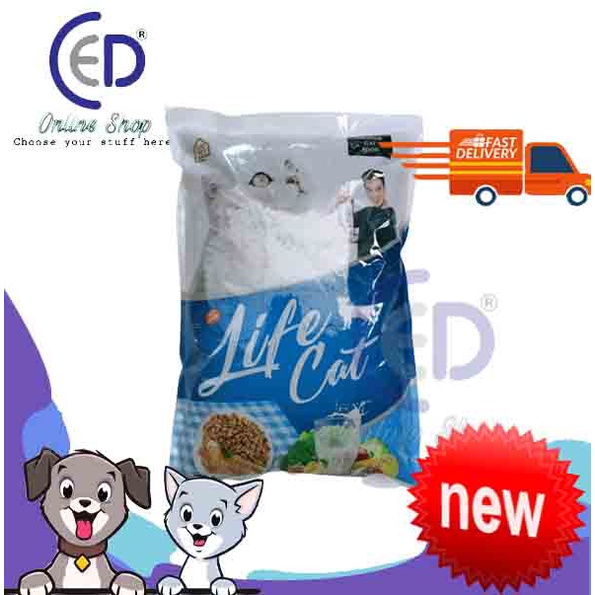 MAKANAN KUCING LIFE CAT FOOD 7KG ( EKSPEDISI )