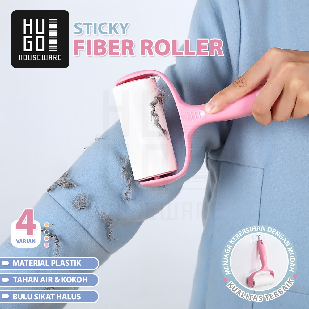 HUGO Alat Pembersih Bulu Pakaian Hewan Anjing Kucing Rol Sticky Lint Roller