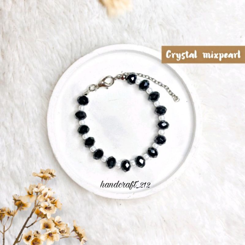 Pearl Beads / Gelang Mutiara / Crystal Cheko / Gelang Korea