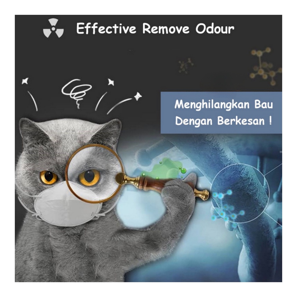 Deodorant Beads Activated Carbon Absorbs - Pewangi Pasir Kucing - Pengharum Cat Litter