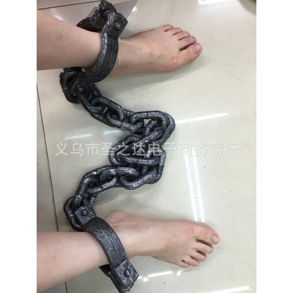 ACUF ankle cuff leg mata kaki properti cosplay mainan properti rantai gelang kaki