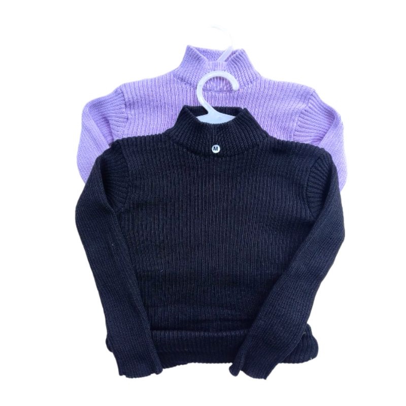 1-6 Tahun TURTLENECK Sweater Rajut Anak Cewek Cowok Kerah Tinggi Lengan Panjang