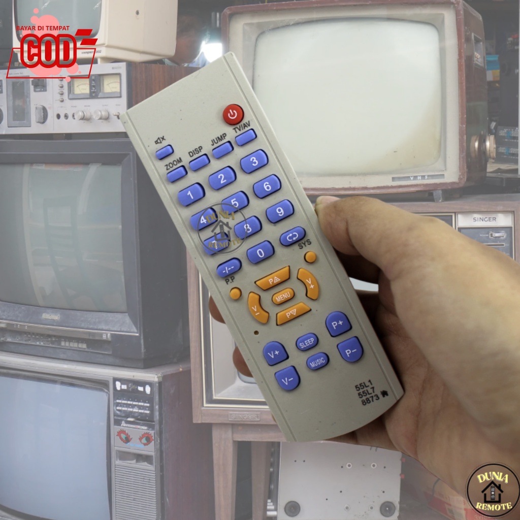 Remot Remote 55L1 TV Tabung Pengganti mesin CHINA