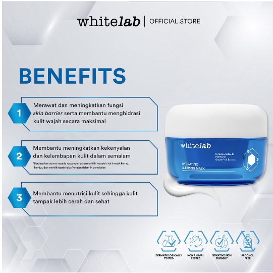 WHITELAB Hydrating Series | Face Essence |  Face Serum | Sleeping Mask | Barrier Moisturizer Gel