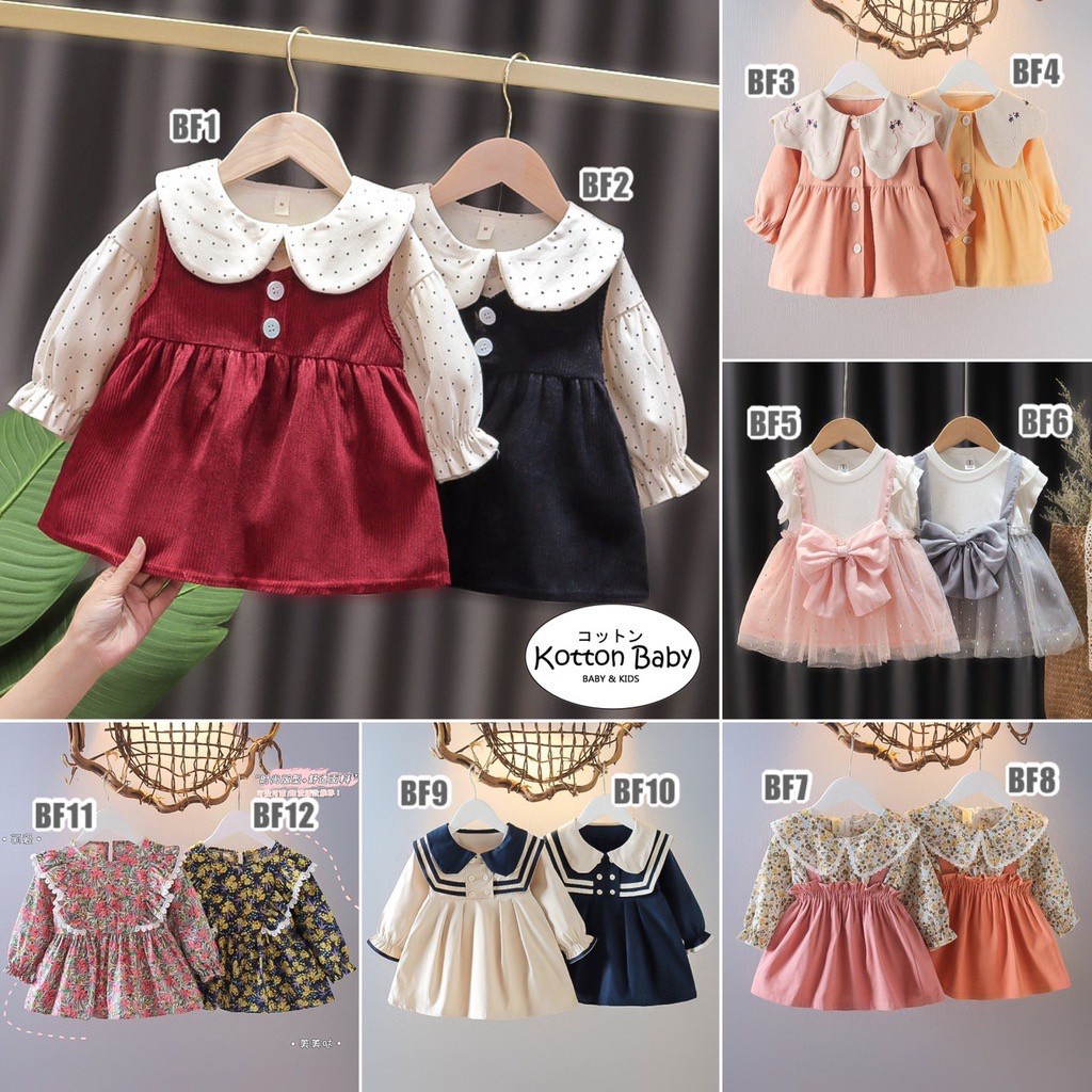 6-36bln DRESS ANAK GAUN BAYI ELEGAN PESTA ANAK PEREMPUAN Catalog BF