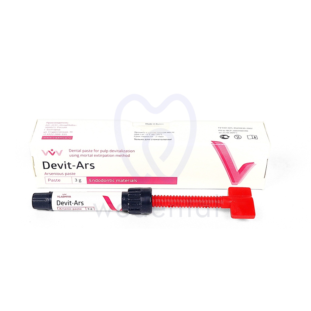 DEVIT Arsen & Non Arsen Devitalisasi Pulpa VLADMIVA Devit Ars Devit S Endo Saraf Gigi Saluran Akar