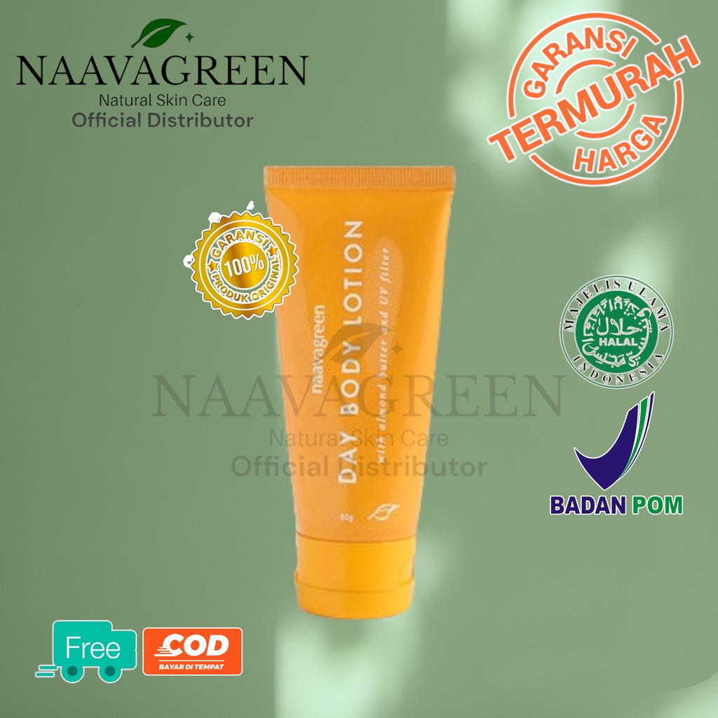 Naavagreen Day BodyLotion / Body Lotion Naavagreen/ Pencerah Area Badan