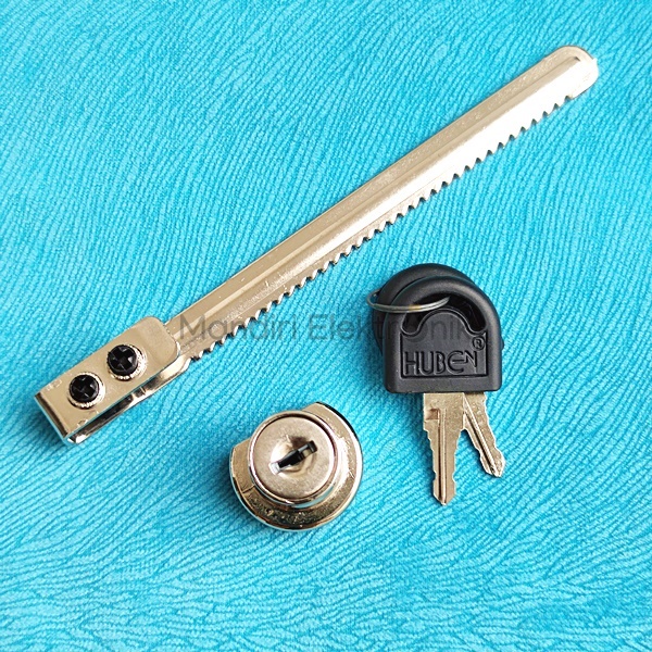 Kunci Etalase Kaca Gergaji HUBEN HL140 HL 140 140mm - Kunci Gerigi Etalase Lemari Kaca