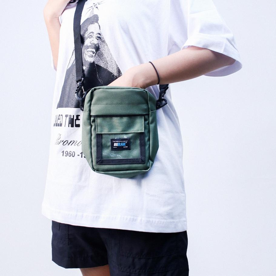 ☉ BERAK 9420 Slingbag / Tas Selempang - Bridge Sb Green ۩