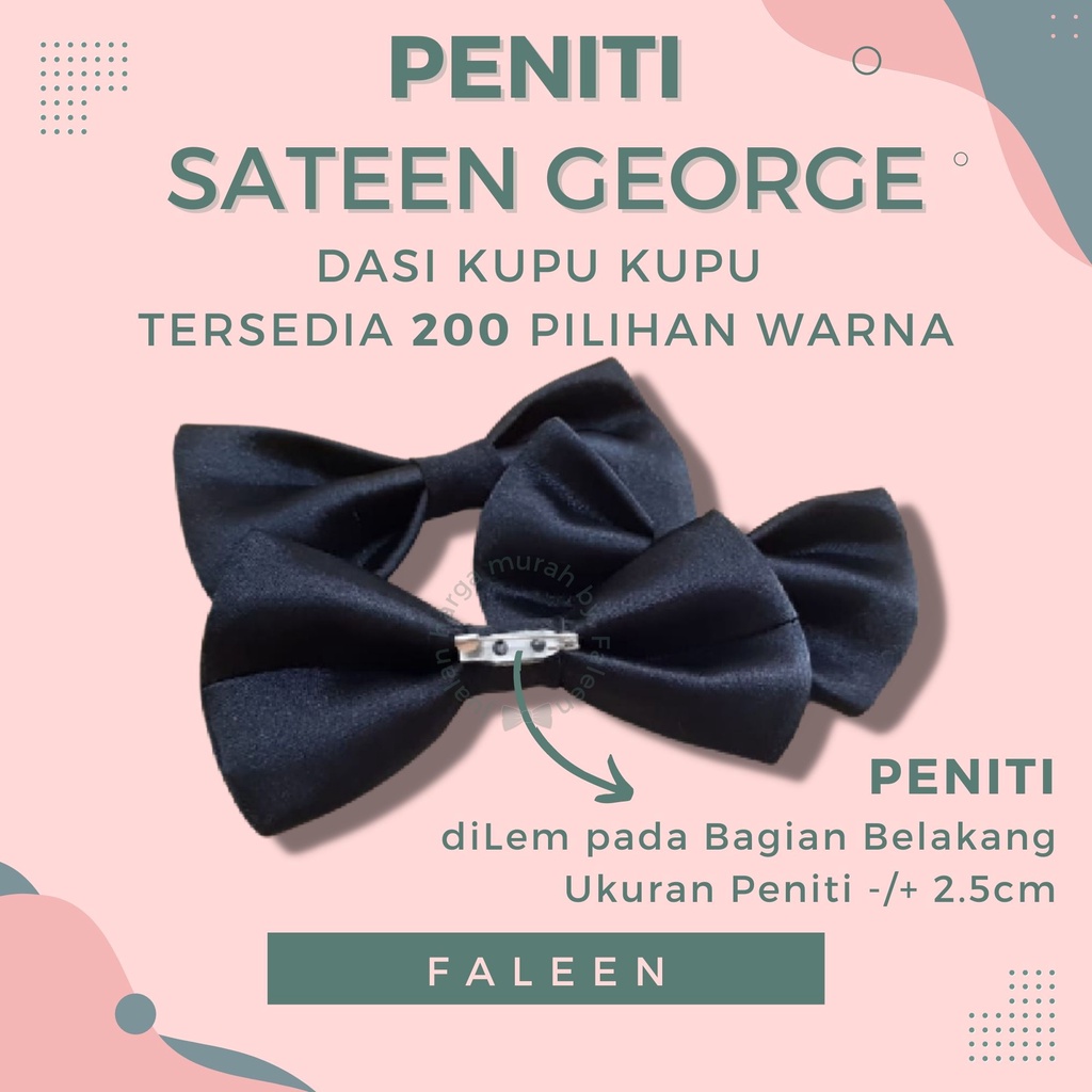 PENITI GEORGE ALL - BOW TIE DASI KUPU DEWASA BABY ANAK PRIA WEDDING PESTA JAS GROOM LAKI FALEEN