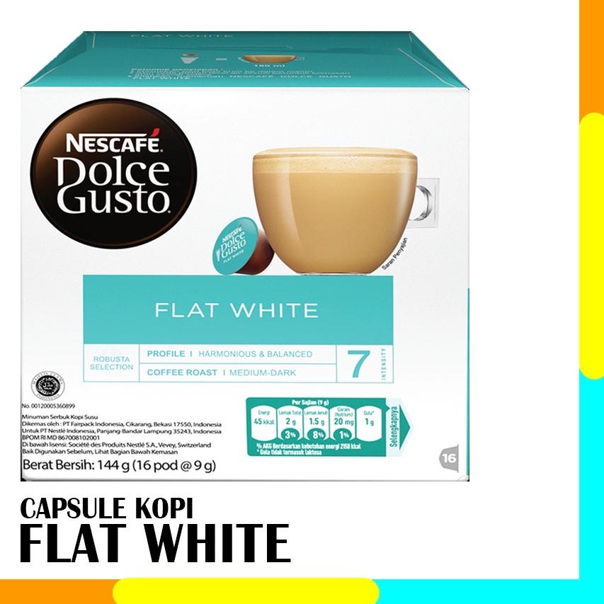 

❋ Capsule NDG Nescafe Dolce Gusto Flat White 1 Box Original Nestle ✵