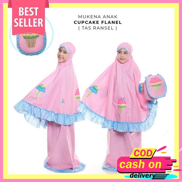 Mukena Anak | Mukena Bayi Ruffle | Mukena Baby Size 3 Bln -3 ½ Tahun Bahan Adem Ngpress Dan Elastis 