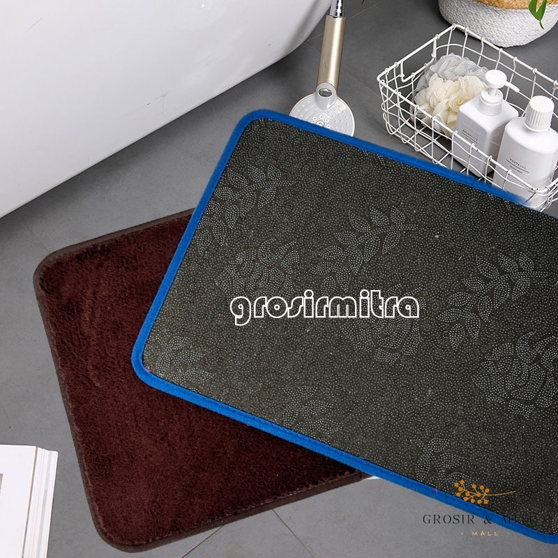 Keset Kaki Cendol Microfiber Anti Slip Karpet Rumahan Perlengkapan Rumah Keset Kamar Mandi Dekorasi