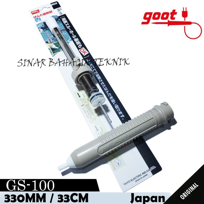 Timah Solder Goot Japan Sedot Timah Gs100 Penyedot Penghisap Tenol Gs 100 Original